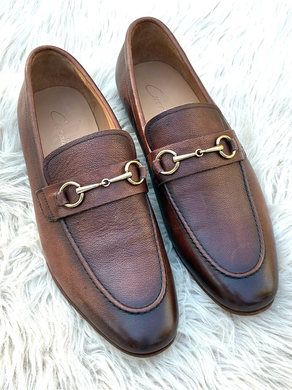 Curatore EUC Bit Brown Leather Loafer Sz 10